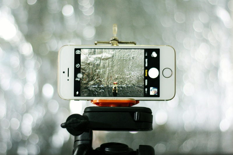 iPhone on gimbal